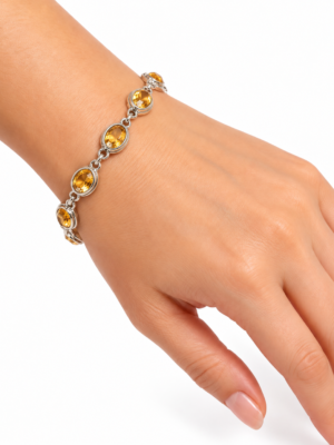 Zilver armband met onyx